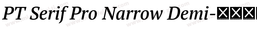 PT Serif Pro Narrow Demi字体转换